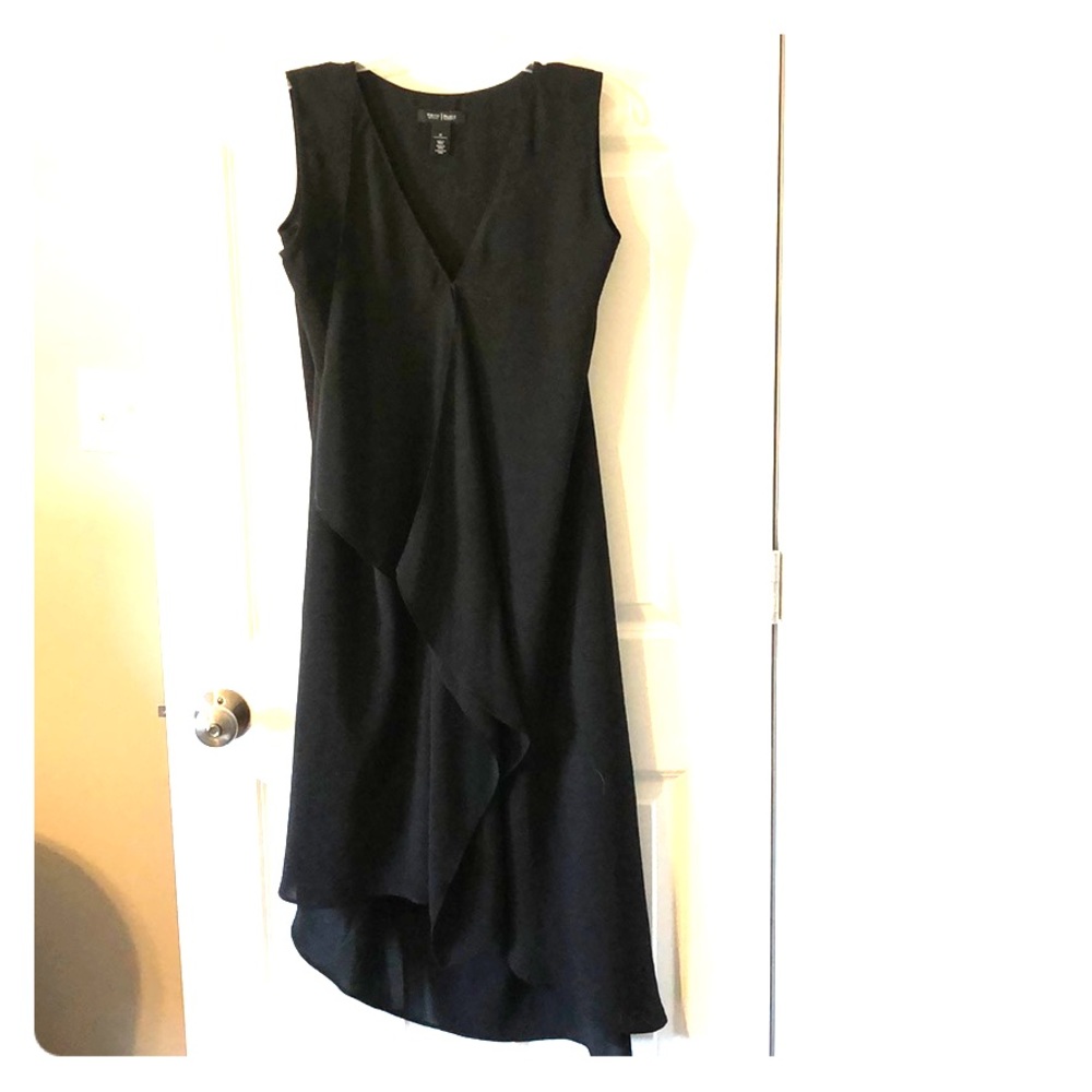 Whbm asymmetrical ruffled dress